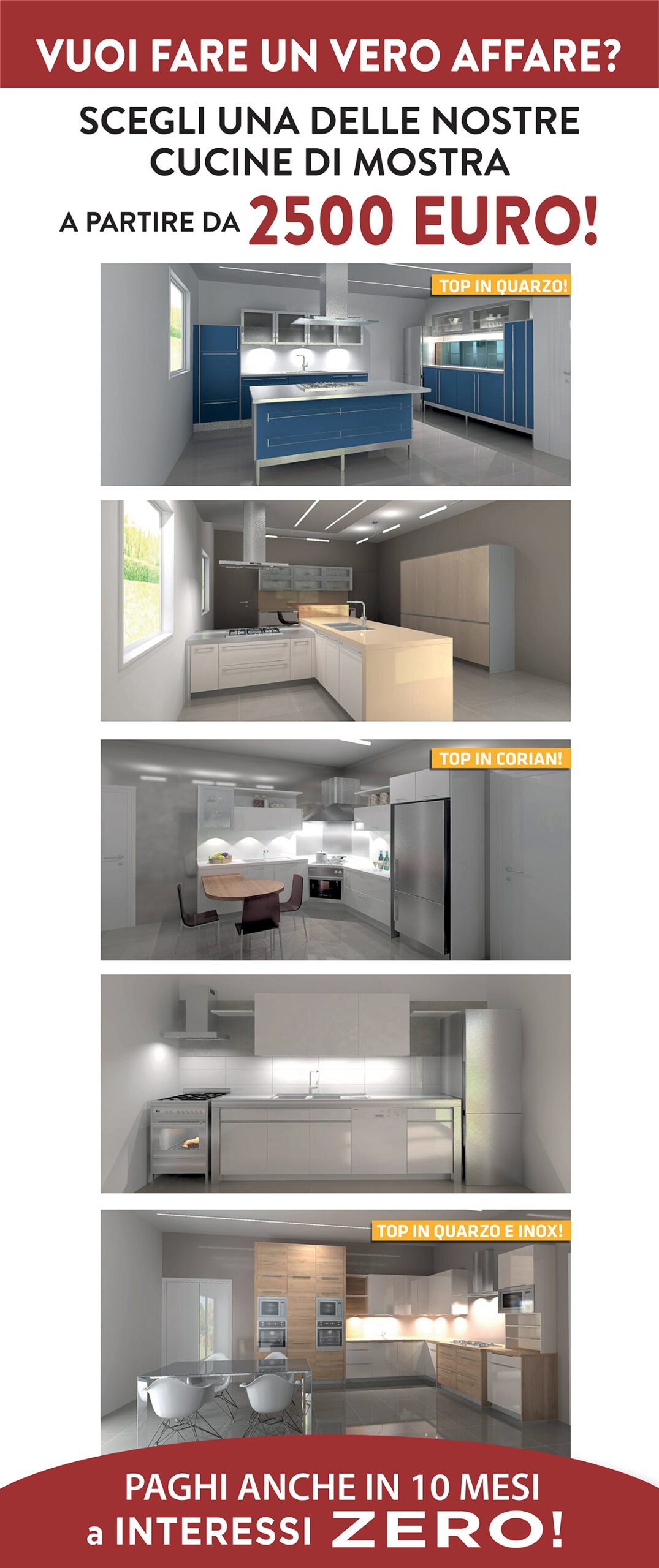 ROLLUP OFFERTA CUCINE DI MOSTRA